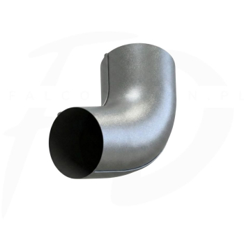 Kolano rury spustowej stalowe ⌀ 90 firmy KROP kolor antracyt metaliczny